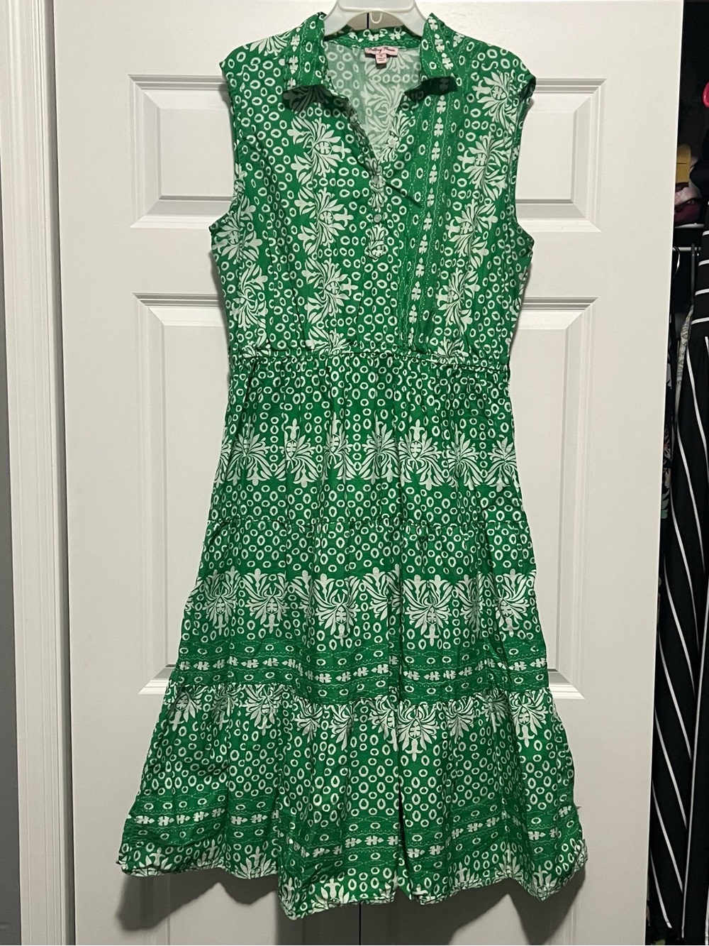 Falling Flower Casual Floral Sleeveless Dress